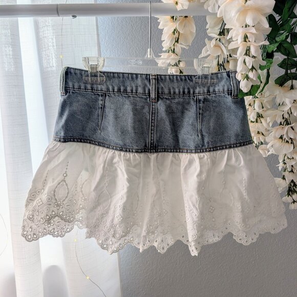 Flounced Mini Skirt Size 2 | H&M - Picture 3 of 9